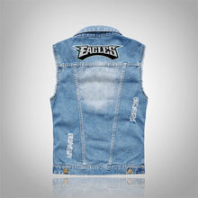 Load image into Gallery viewer, Philadelphia Eagles Denim Vest Jacket