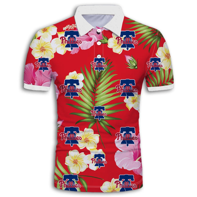 Philadelphia Phillies Summer Floral Polo Shirt