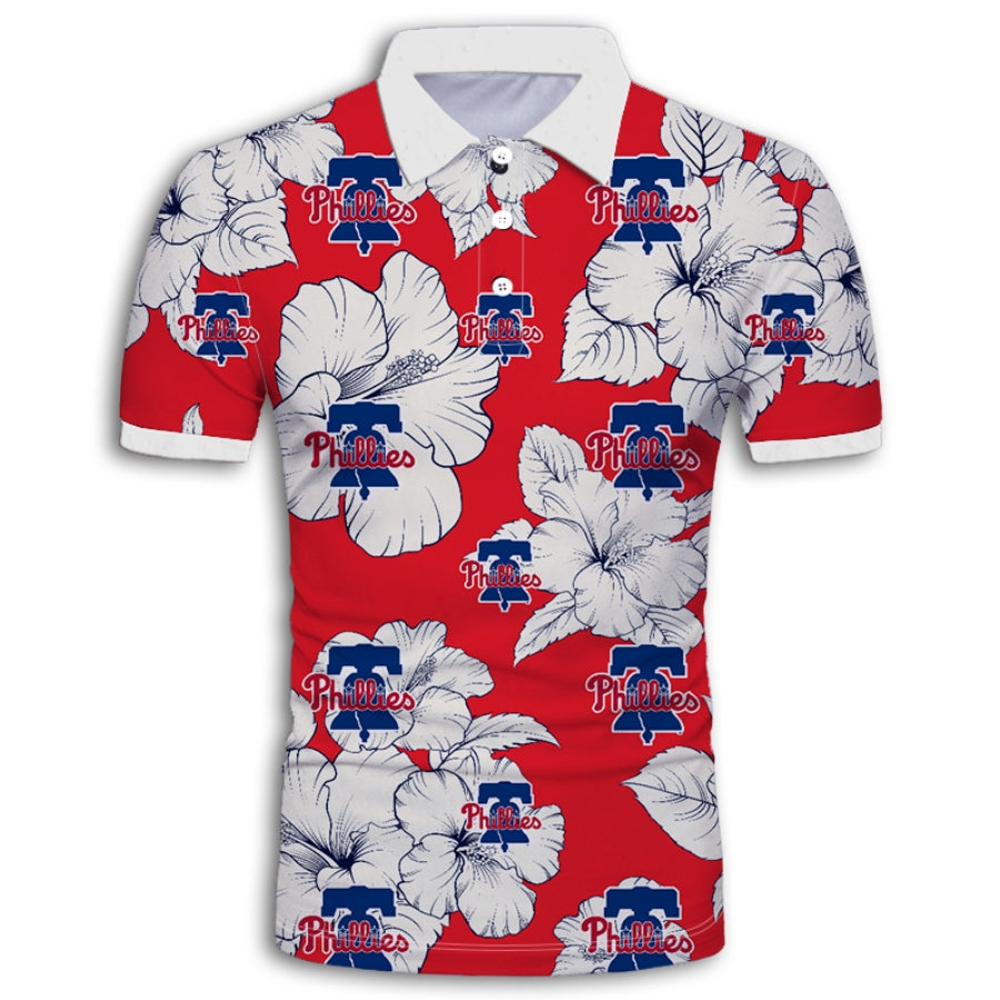 Philadelphia Phillies Tropical Floral Polo Shirt