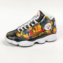 Load image into Gallery viewer, Pittsburgh Steelers Colorful Camouflage Air Jordon Sneaker Shoes