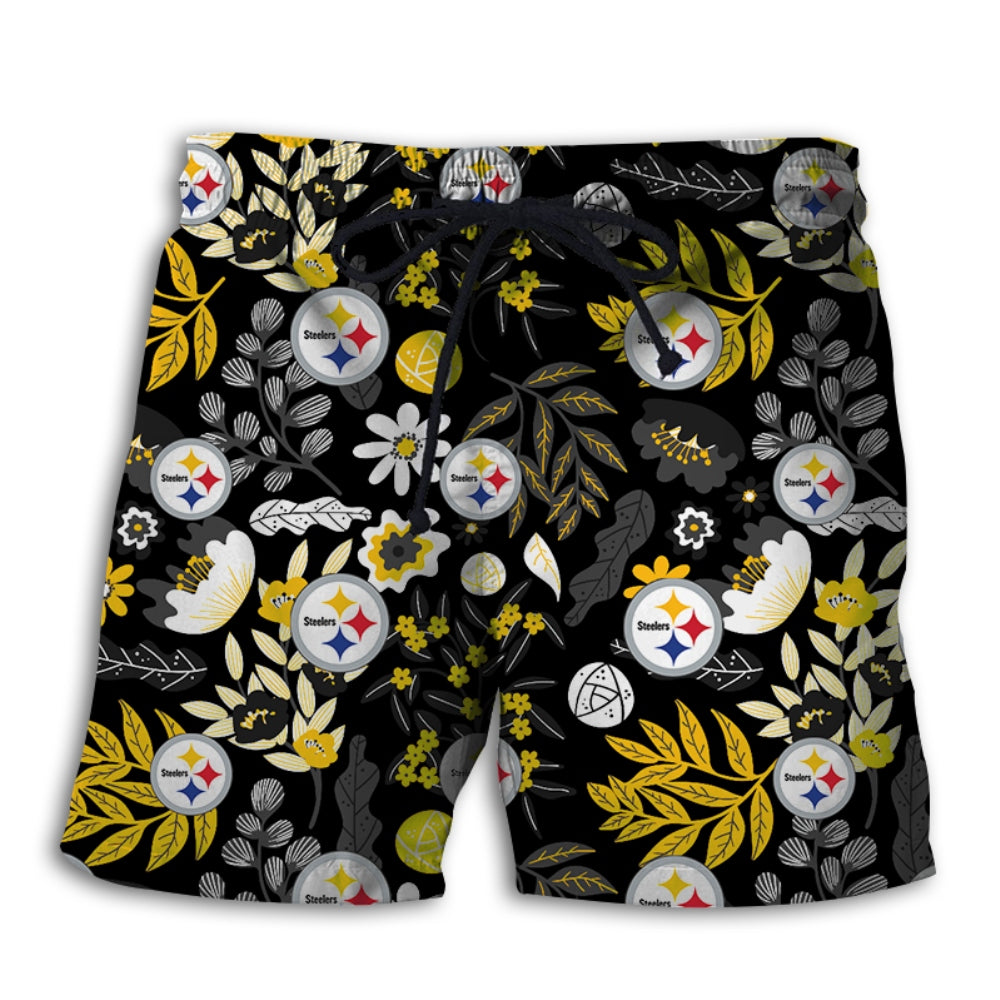 Pittsburgh Steelers Aloha Hawaiian Shorts