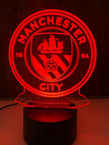 Manchester City 3D LED Lamp