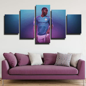 Raheem Sterling Manchester City Wall Canvas