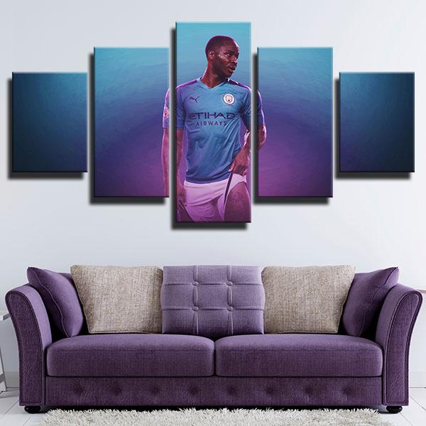 Raheem Sterling Manchester City Wall Canvas