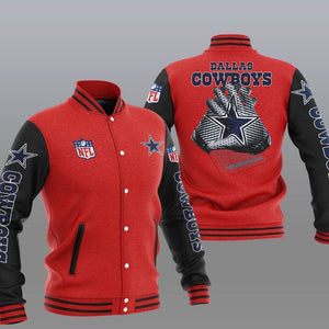 Dallas Cowboys Casual 3D Letterman Jacket