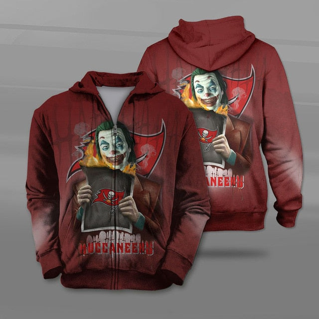 Tampa Bay Buccaneers Joker Zipper Hoodie