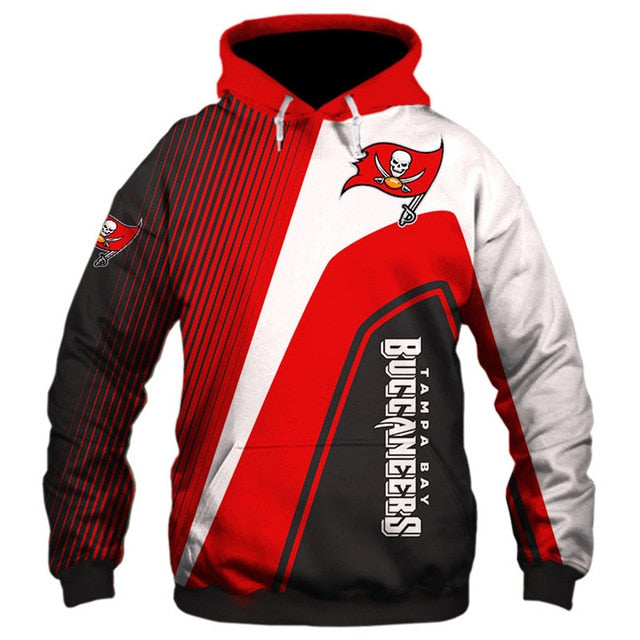 Tampa Bay Buccaneers Casual 3D Hoodie