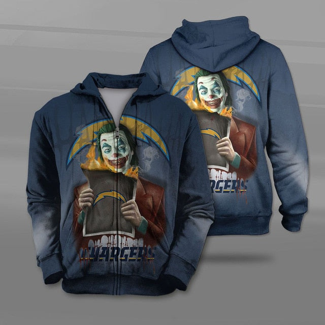 Los Angeles Chargers Joker Zipper Hoodie