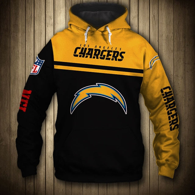 Los Angeles Chargers Casual 3D Hoodie