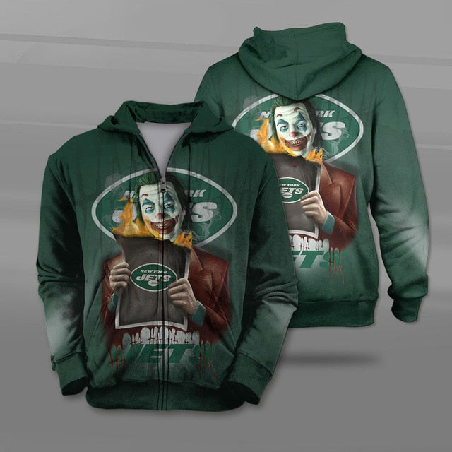 New York Jets Joker Zipper Hoodie