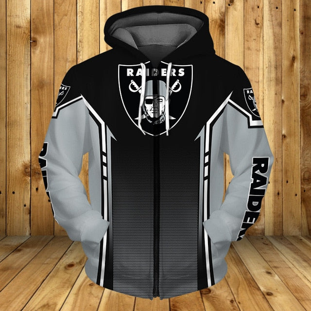 Las Vegas Raiders Casual Zipper Hoodie