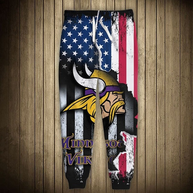 Minnesota Vikings American Flag Sweatpants