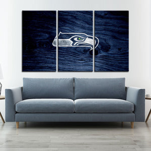 Seattle Seahawks Wooden Look Wall Canvas 4