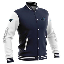 Load image into Gallery viewer, Carolina Panthers Letterman Jacket