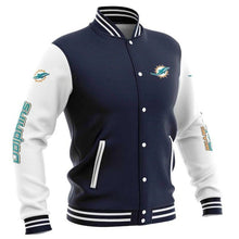 Load image into Gallery viewer, Miami Dolphins Letterman Jacket