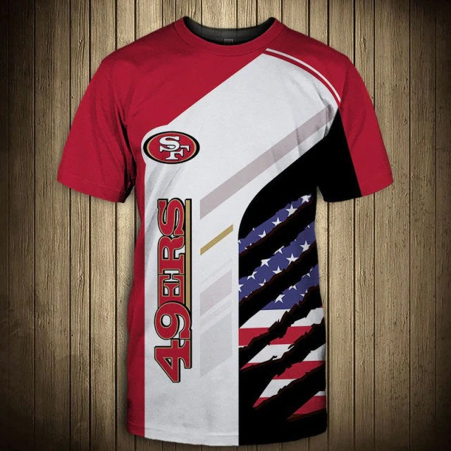 San Francisco 49ers American Flag T-Shirt