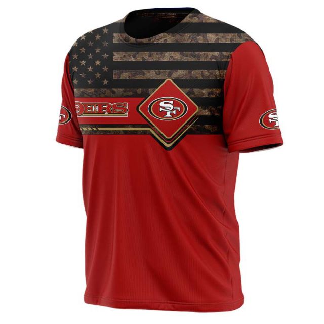 San Francisco 49ers American Flag T-Shirt