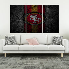 Load image into Gallery viewer, San Francisco 49ers Rock Style Wall Canvas 2