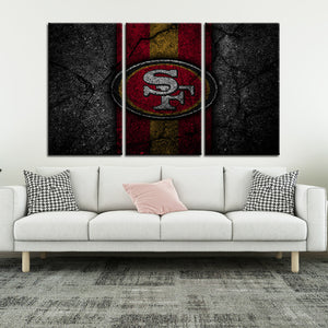 San Francisco 49ers Rock Style Wall Canvas 2
