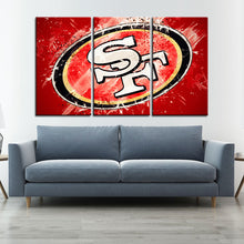 Load image into Gallery viewer, San Francisco 49ers Paint Splash Wall Canvas 2