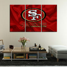 Load image into Gallery viewer, San Francisco 49ers Flag Style Wall Canvas 2