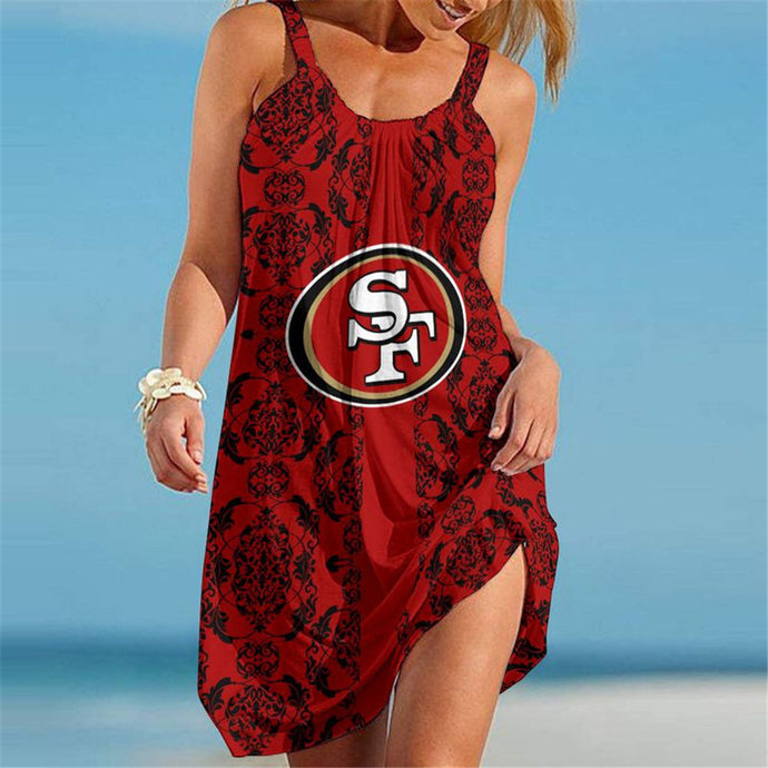 San Francisco 49ers Women Casual Beach Dress