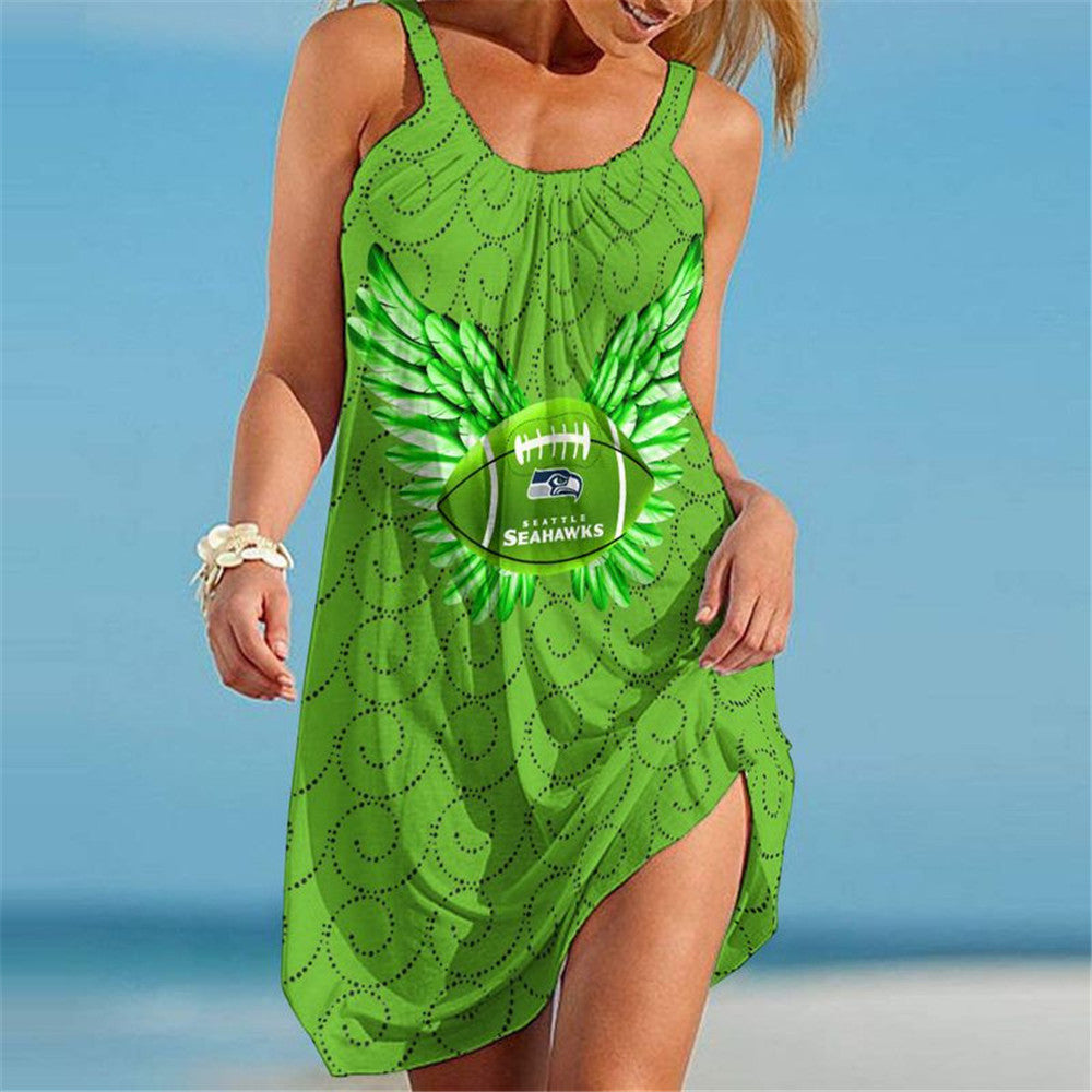 Seattle Seahawks Women Beach Dress