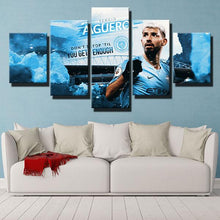 Load image into Gallery viewer, Sergio Agüero Manchester City Wall Art Canvas 1