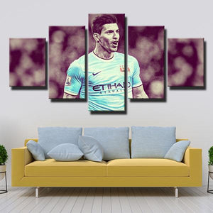 Sergio Agüero Manchester City Wall Canvas
