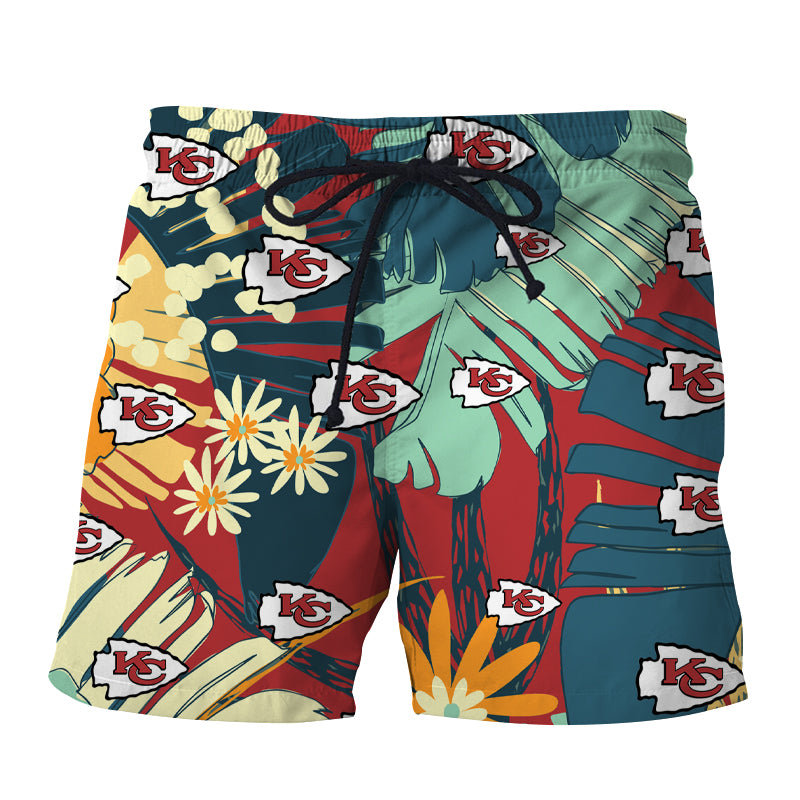 Kansas City Chiefs Summer Floral Shorts