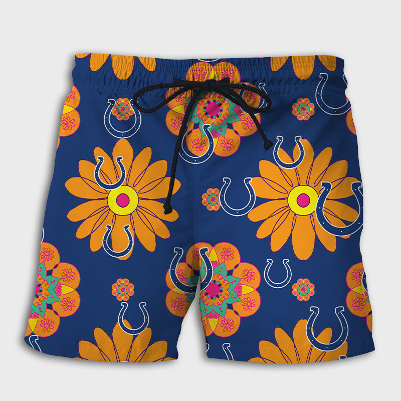 Indianapolis Colts Summer Floral Shorts