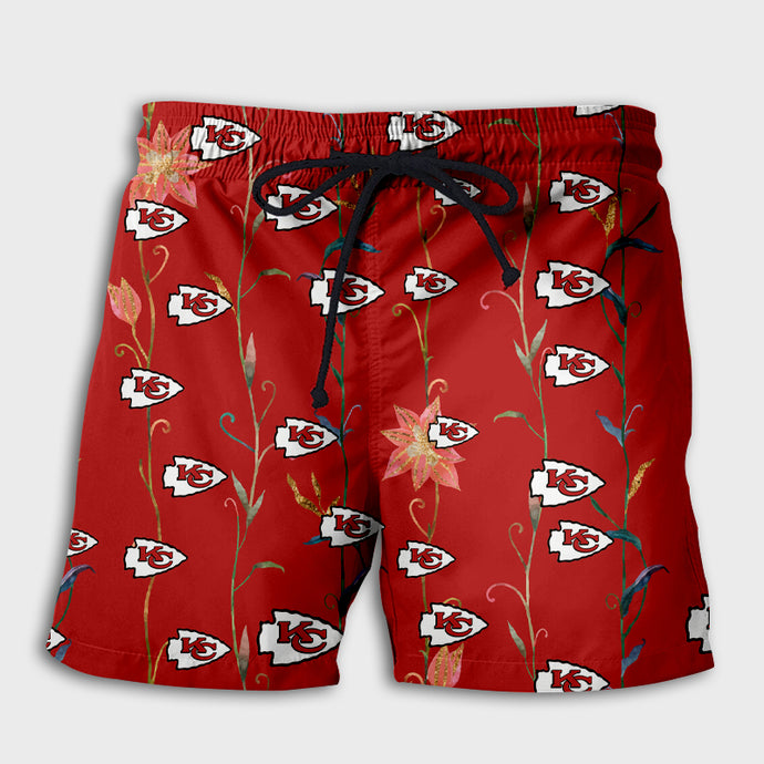 Kansas City Chiefs Long Leaves Shorts