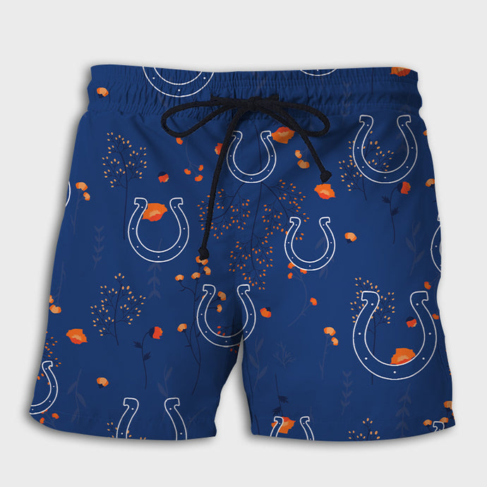 Indianapolis Colts Summer Leaves Shorts