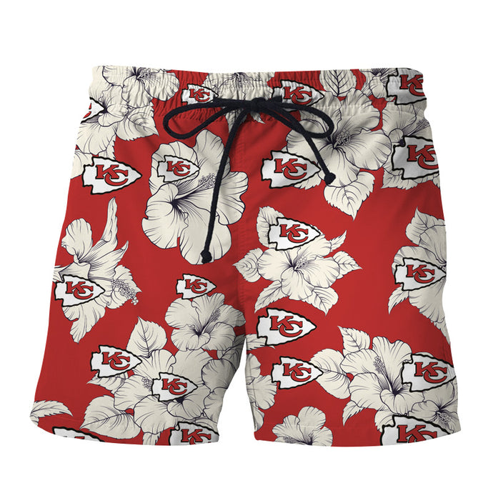 Kansas City Chiefs Tropical Floral Shorts