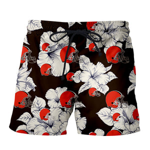 Cleveland Browns Tropical Floral Shorts