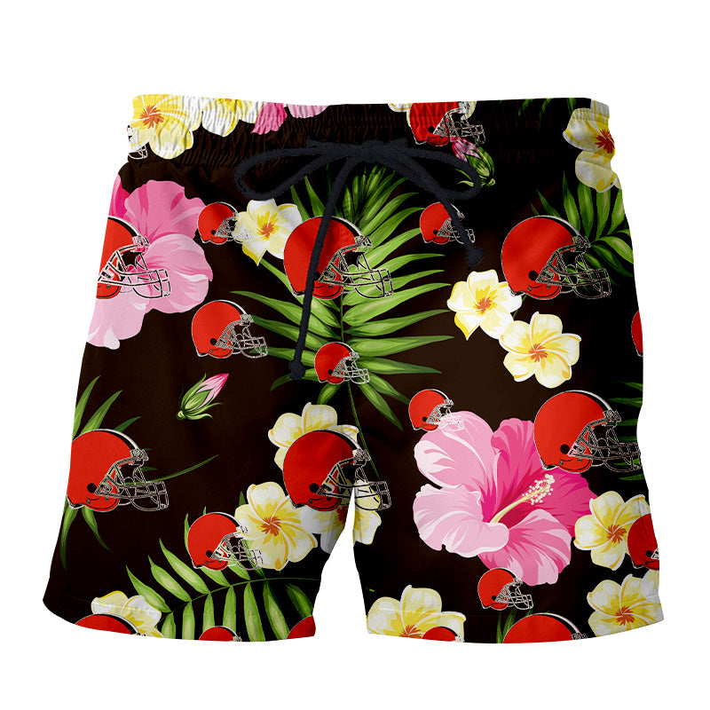 Cleveland Browns Summer Floral Shorts