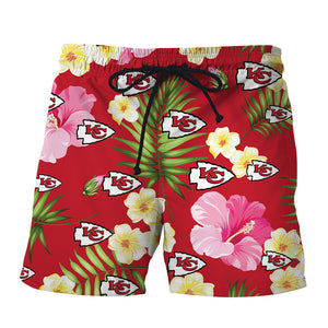 Kansas City Chiefs Summer Floral Shorts