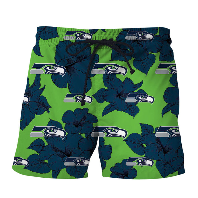 Seattle Seahawks Tropical Floral Shorts