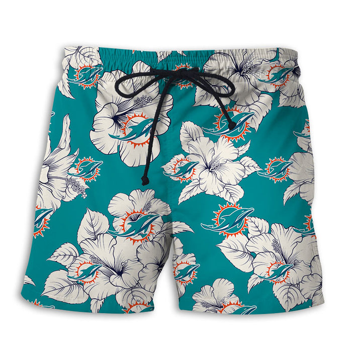 Miami Dolphins Tropical Floral Shorts