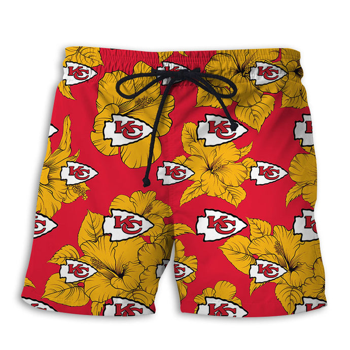 Kansas City Chiefs Tropical Floral Shorts