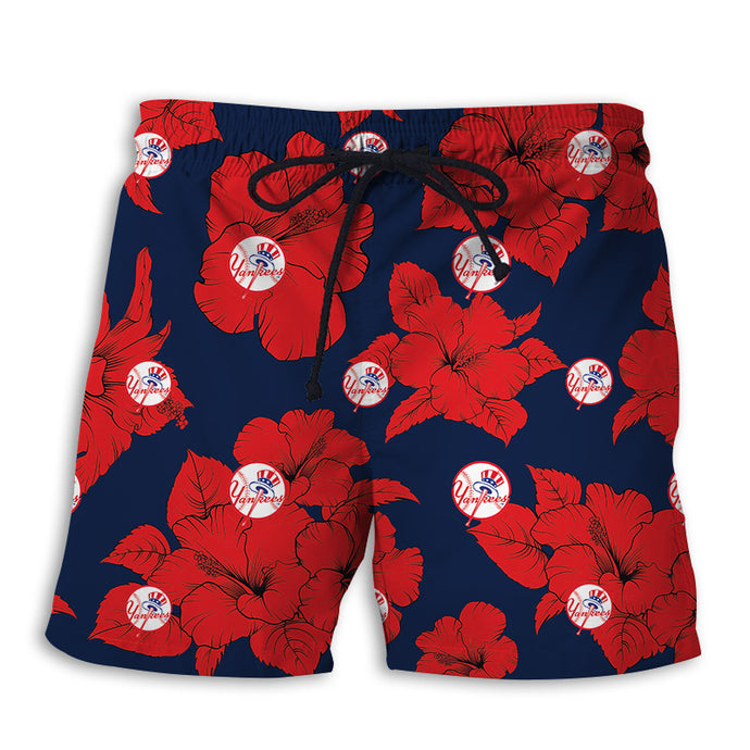 New York Yankees Tropical Floral Shorts