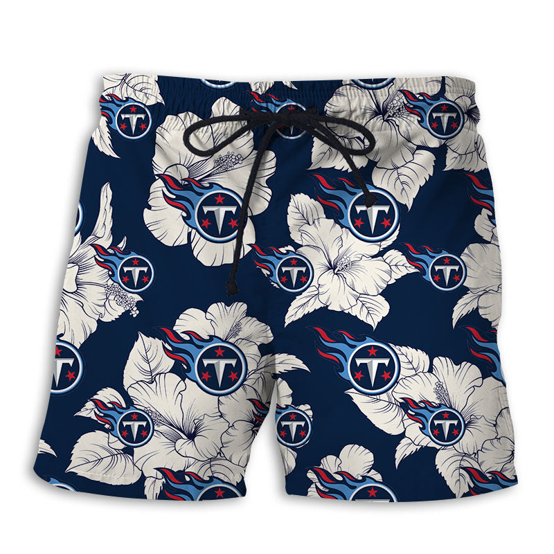 Tennessee Titans Tropical Floral Shorts