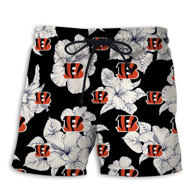 Cincinnati Bengals Tropical Floral Shorts