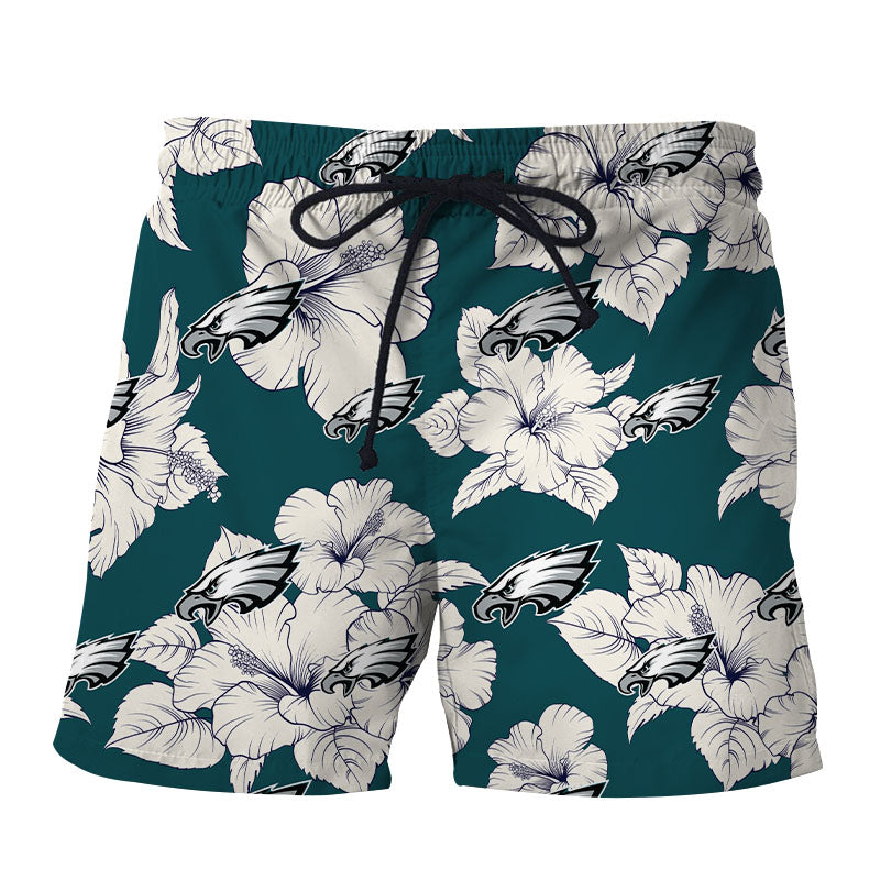 Philadelphia Eagles Tropical Floral Shorts