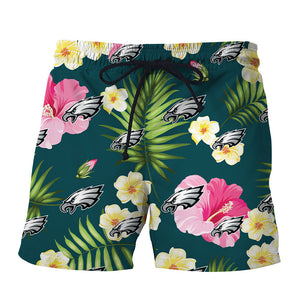 Philadelphia Eagles Summer Floral Shorts