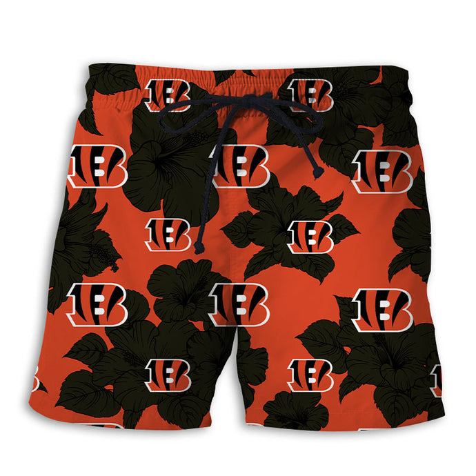 Cincinnati Bengals Tropical Floral Shorts