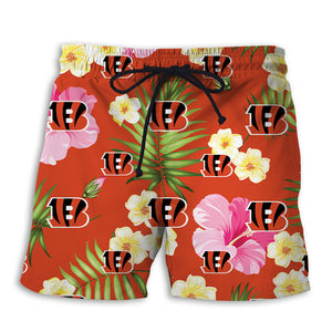Cincinnati Bengals Summer Floral Shorts