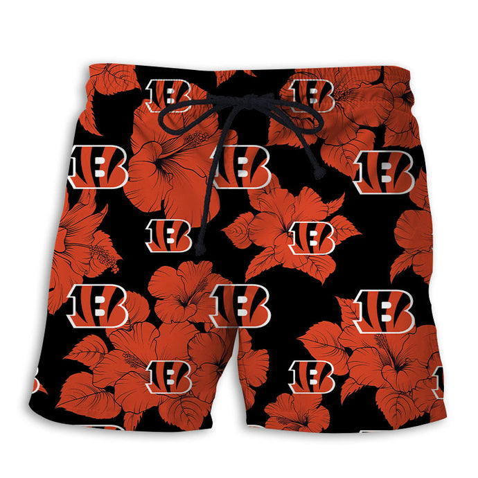 Cincinnati Bengals Tropical Floral Shorts