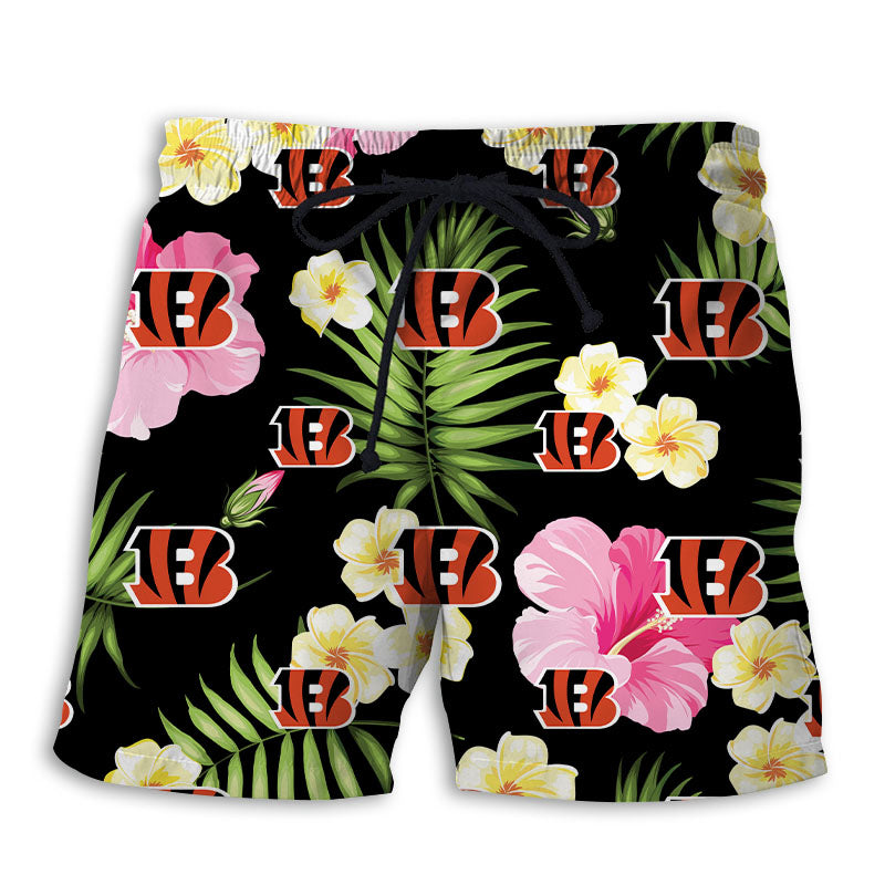 Cincinnati Bengals Summer Floral Shorts