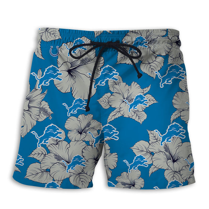Detroit Lions Tropical Floral Shorts
